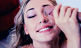 Post-Shower Sloppy Head Game with a Gasping Blonde'