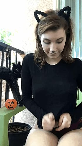Spooky Season Titty Reveal - A Halloween Treat!'