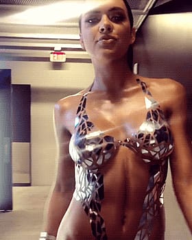 Flawless Brunette Swagger in a Tease-Worthy Walk'