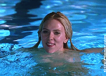 ScarJo's Tease - That Low-Cut Top Ain't Hiding Those Bombshells picture 1 of 1