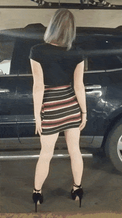 Naughty Girl Shows Off Her Plugged Holes In Public picture 1 of 1