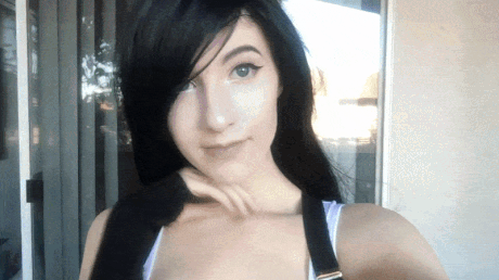 Dark-Haired Dime Flashing Her Fat Knockers picture 1 of 1