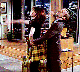 Jane Leeves Gettin' Frisky in That Frasier Dress'