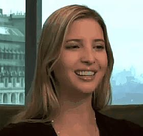 Ivanka Trump takes it all in, filling the centerfold creamy cravings.'