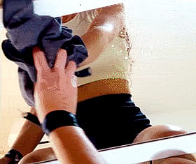 Wipe away those clothes'