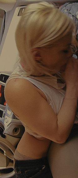 Amateur blonde teen flashes huge tits and fucks outdoors picture 1 of 1