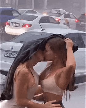 Hot Blonde Amateurs Gettin' Into Some Serious Girl-on-Girl Action!'