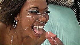 Blowjob from an ebony babe'