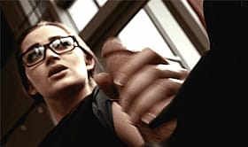 Brunette Glasses Handjob: A Sensual Experience'