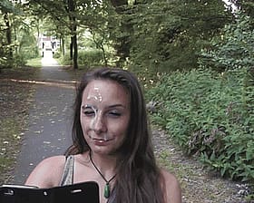 Cumwalk: Outdoor Facial Fun'