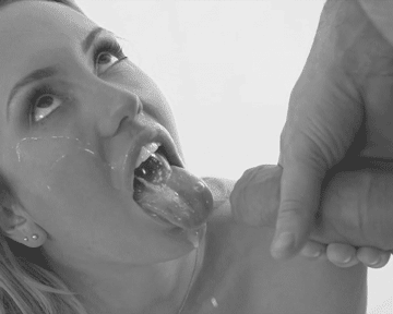 Blonde Babe Gets Sloppy Facial from Big Dick picture 1 of 1