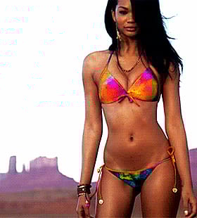 Sizzling Hot Model Chanel Iman Teases with Anal Play - Tongue Action!'