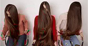 Flowing Fiery Locks Tease'