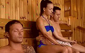 Steamy Sauna Handjob'