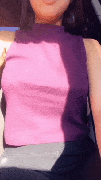 Busty babe teasing to unleash those juicy melons picture 1 of 1