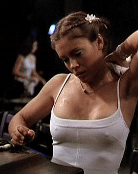 Juicy Italian Celebrity Alyssa Milano Gets Devoured Between Her Legs'