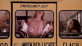 Naughty Blonde Flashes Her Juicy Melons on the Bus'