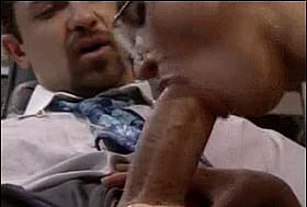 Naughty Librarian Gives Glasses-Framed Blowjob'
