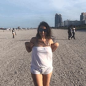 Naughty Beach Tease'