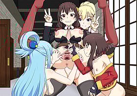 Konosuba Babe Gets Wild and Wavy'
