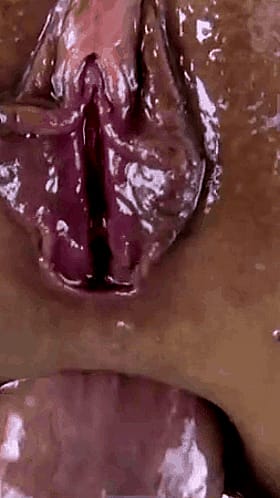 Juicy oiled-up lips begging for attention'