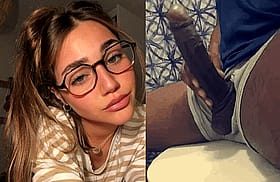 Young hottie takes a thick ride'
