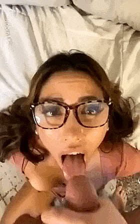 Smart glasses hottie craving hot loads'