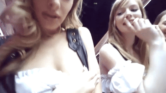 Perky Blonde Nipples Tease picture 1 of 1