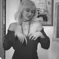 Sultry Black & White Tease picture 1 of 1