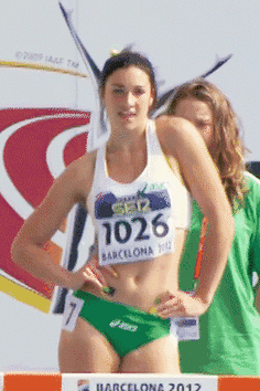 Hot athlete stretching before the big race picture 1 of 1