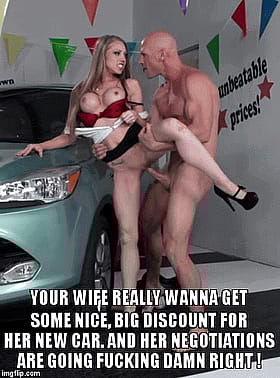 Blonde Hotwife Gets Dirty in Her New Ride'