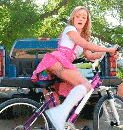 Blonde Babe Rides Hard Like a Sexy Bike picture 1 of 1