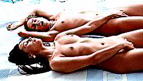 Hot Lesbian Lovers Giving Each Other a Hand'