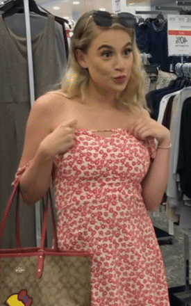 Naughty Shopgirl Tease picture 1 of 1