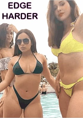 Busty Babe Teases With Edging Fun'