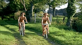 Bareback Biker Babe Getting Wild Under the Sun'