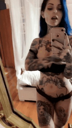 Naughty Mirror Tease: Tits Out & Proud picture 1 of 1