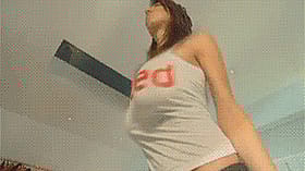 Mouthwatering Melons: A Juicy Brunette Shows Off Her Massive Rack'