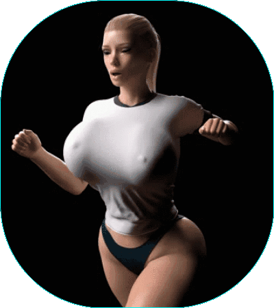 Busty Blonde Babe Jiggling Her Massive Melons picture 1 of 1