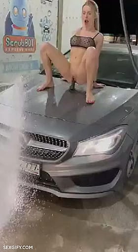 Dildo Riding in a Trashy Car Dildo Riding in a Trashy Car