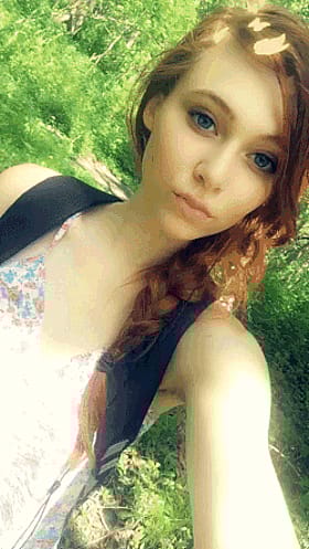 Ginger babe flaunting her perfect perky tits'