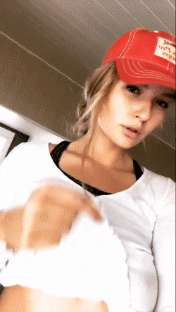 Busty Blonde Babe Jiggling Those Melons picture 1 of 1