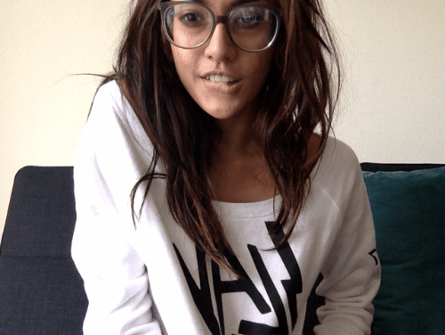 Sneaky Tits Flash Behind Hipster Glasses picture 1 of 1