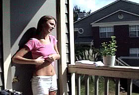 Balcony Titty Play'