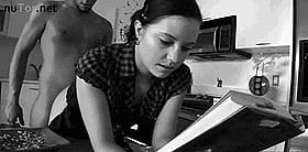 Hot Bookworm Gets Her Pages Turned'
