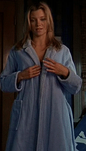 Celebrity Sexy Blue Robe: A Sizzling Night!'