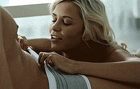 Blonde Bombshell Gets Her Throat Stuffed'