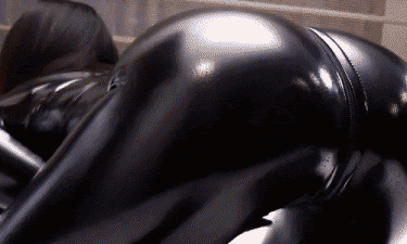 Shiny Latex Hottie Fingering Her Wet Kitty picture 1 of 1
