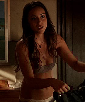 Chloe Bennet Teasing in Her Panties'