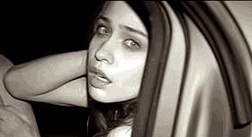 Fiona's Sultry Mouth Game in B&W'